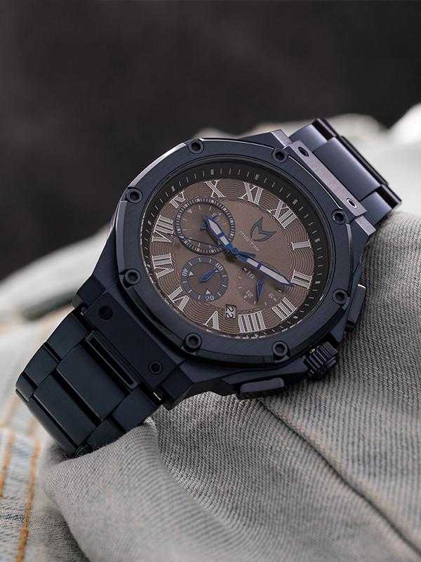 AM1016SS - AMBASSADOR BLUE BRUSHED / BLUE STEEL BAND