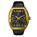 MJ116CB - MAJOR 18K GOLD / BLACK / CROC STYLE BAND
