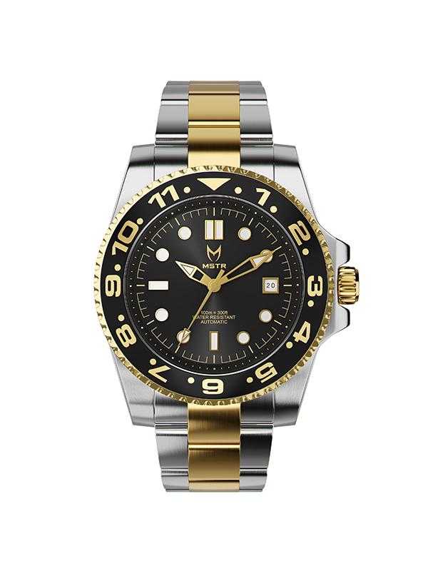 VO105SS - AUTO VOYAGER SILVER / BLACK & GOLD / SS BAND