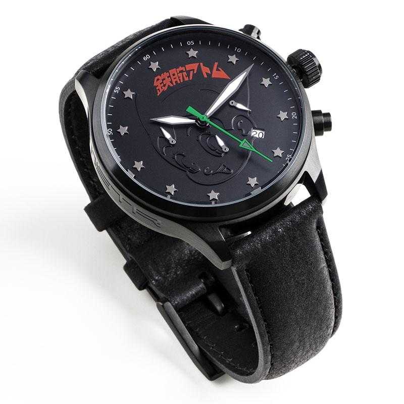 AV119AB - AVIATOR BLACK / BLACK / LEATHER BAND (ASTRO BOY)