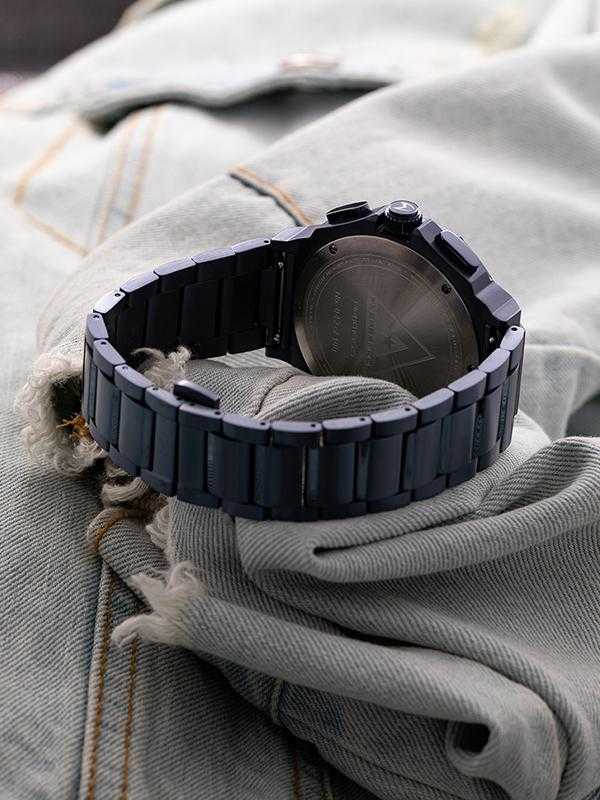 AM1016SS - AMBASSADOR BLUE BRUSHED / BLUE STEEL BAND