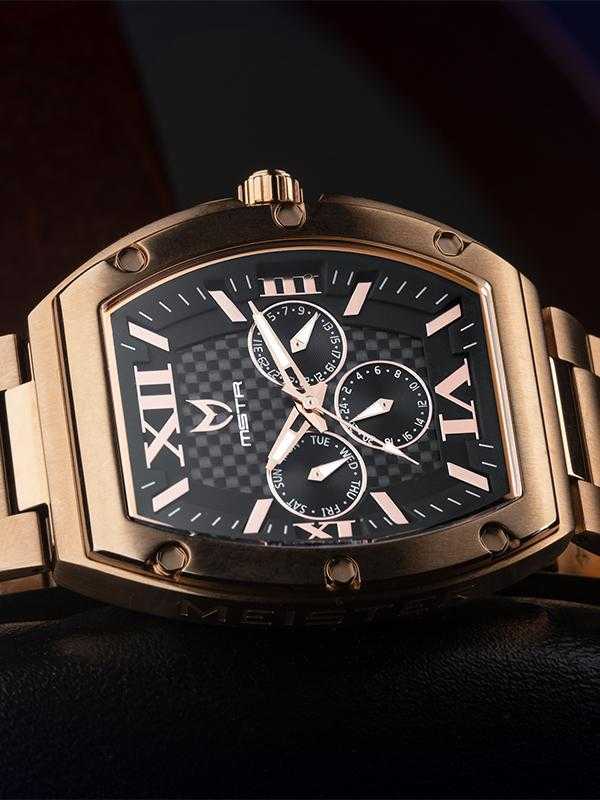 MJ102SS - MAJOR ROSE GOLD / BLACK / SS BAND