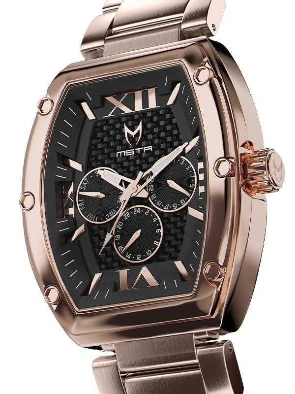 MJ102SS - MAJOR ROSE GOLD / BLACK / SS BAND