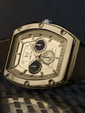 MJ114SW - MAJOR POLISHED GOLD / C-3PO / LEATHER BAND