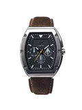 MJ117SW - MAJOR TITANIUM/ BLACK / LEATHER BAND