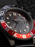 VO102NB - VOYAGER BLACK / RED / NATO BAND