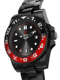 VO102SS - VOYAGER BLACK / RED / SS BAND