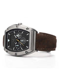 MJ117SW - MAJOR TITANIUM/ BLACK / LEATHER BAND