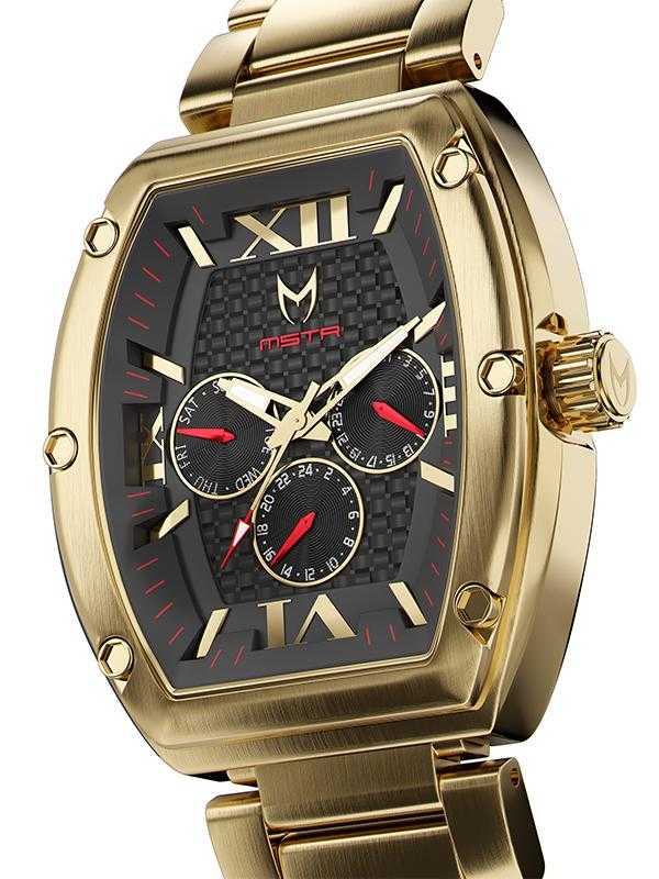 MJ122SS - MAJOR GOLD / BLACK / SS BAND