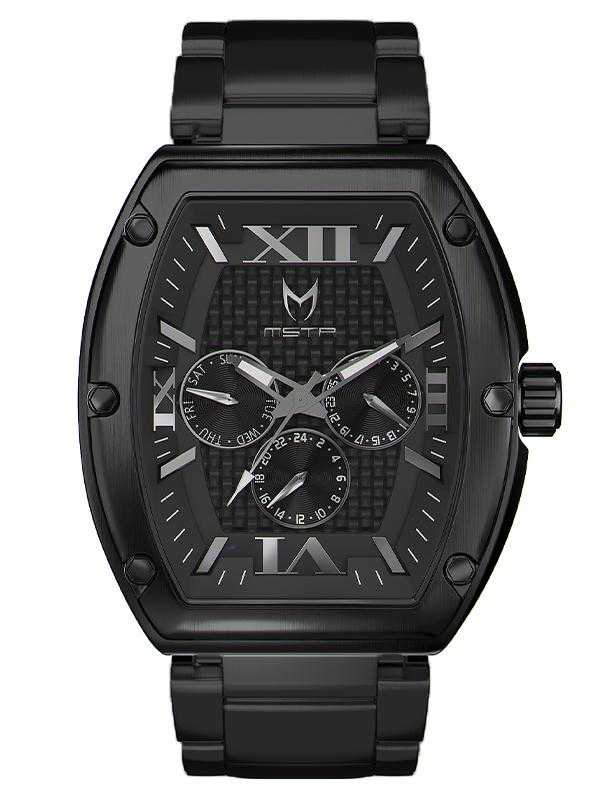 MJ105SS - MAJOR BLACK / BLACK / SS BAND