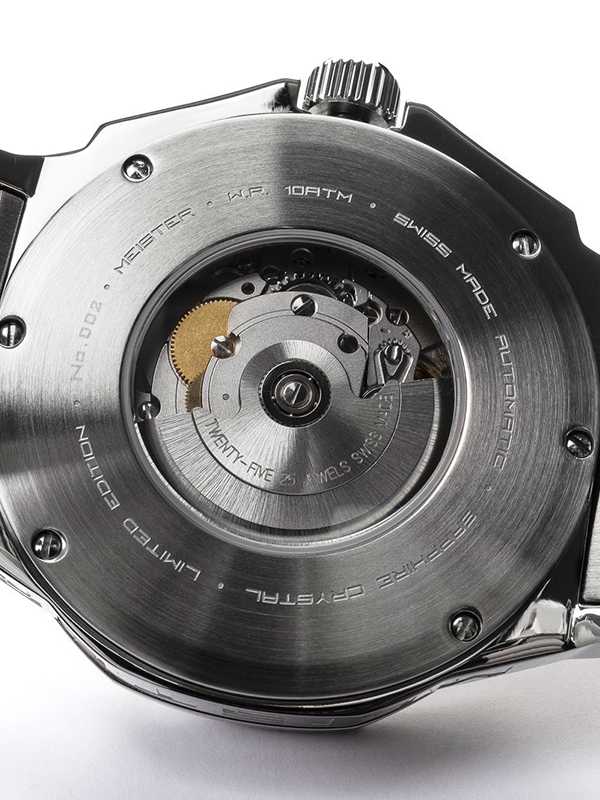 AM309SS - AMBASSADOR POLISHED SILVER AUTOMATIC / SS BAND SWISS ETA