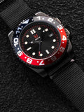 VO102NB - VOYAGER BLACK / RED / NATO BAND