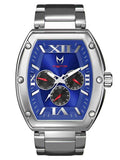 MJ118SS - MAJOR SILVER / BLUE / STEEL BAND