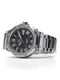 AM309SS - AMBASSADOR POLISHED SILVER AUTOMATIC / SS BAND SWISS ETA
