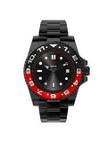 VO102SS - VOYAGER BLACK / RED / SS BAND