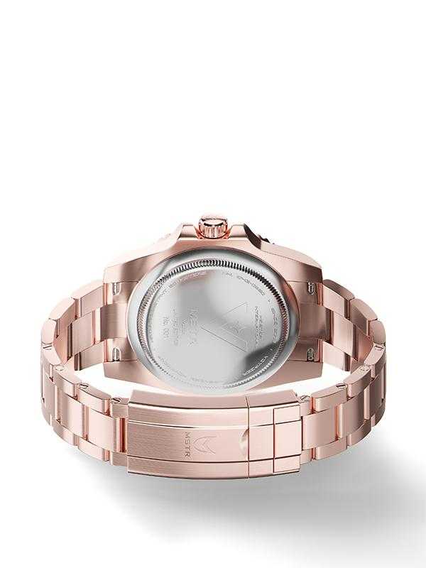 VO104SS - VOYAGER ROSE GOLD / BROWN / SS BAND