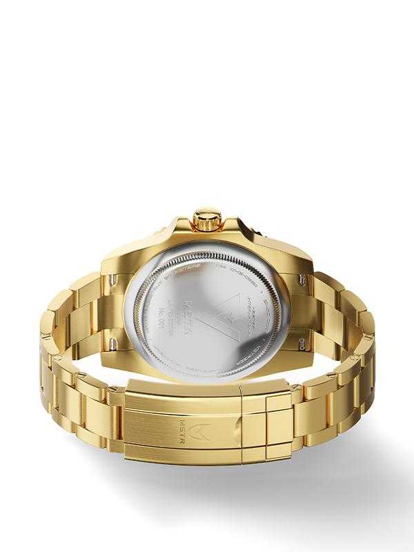 VO101SS - VOYAGER GOLD / BLACK / SS BAND