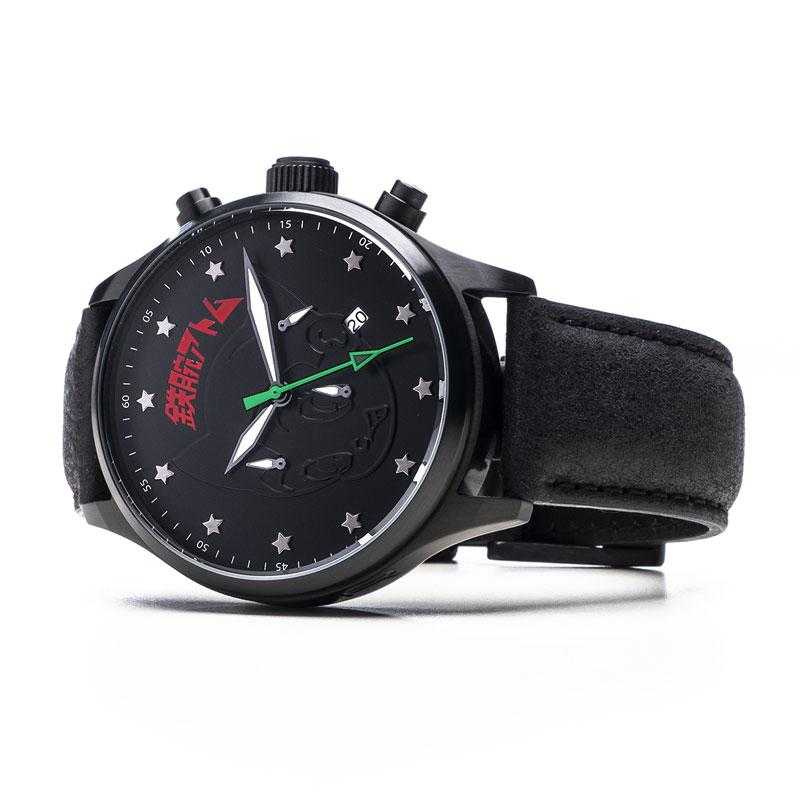 AV119AB - AVIATOR BLACK / BLACK / LEATHER BAND (ASTRO BOY)