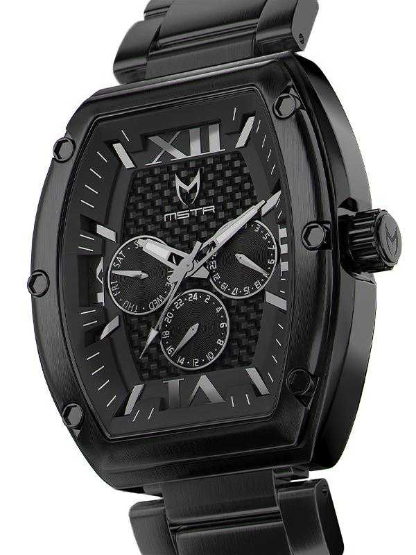 MJ105SS - MAJOR BLACK / BLACK / SS BAND