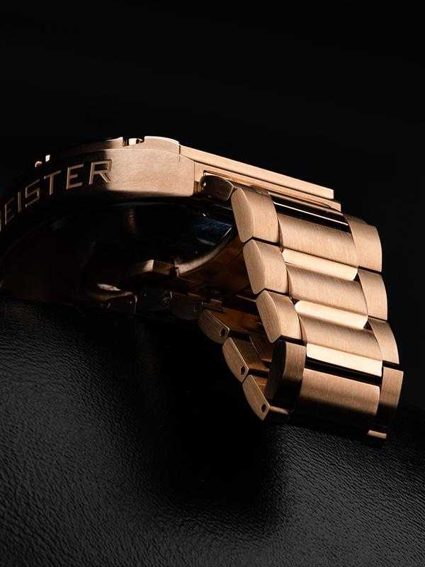 MJ102SS - MAJOR ROSE GOLD / BLACK / SS BAND