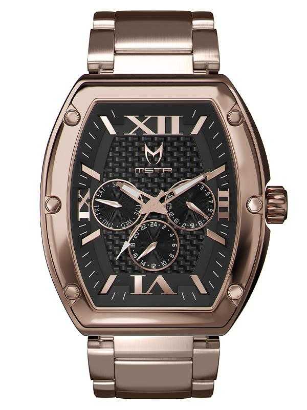 MJ102SS - MAJOR ROSE GOLD / BLACK / SS BAND