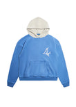 Script Two Tone Hoodie - Washed Blue