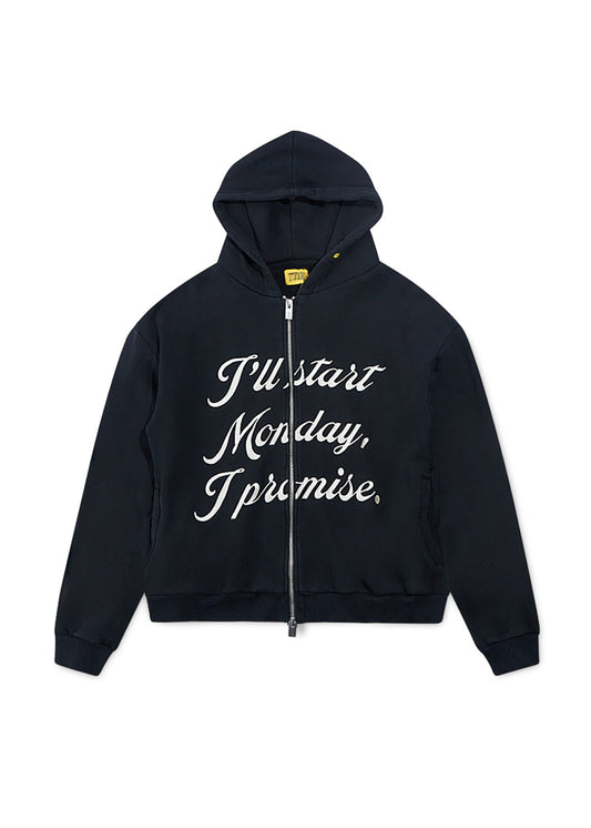 Promise Full Zip Hoodie - Black