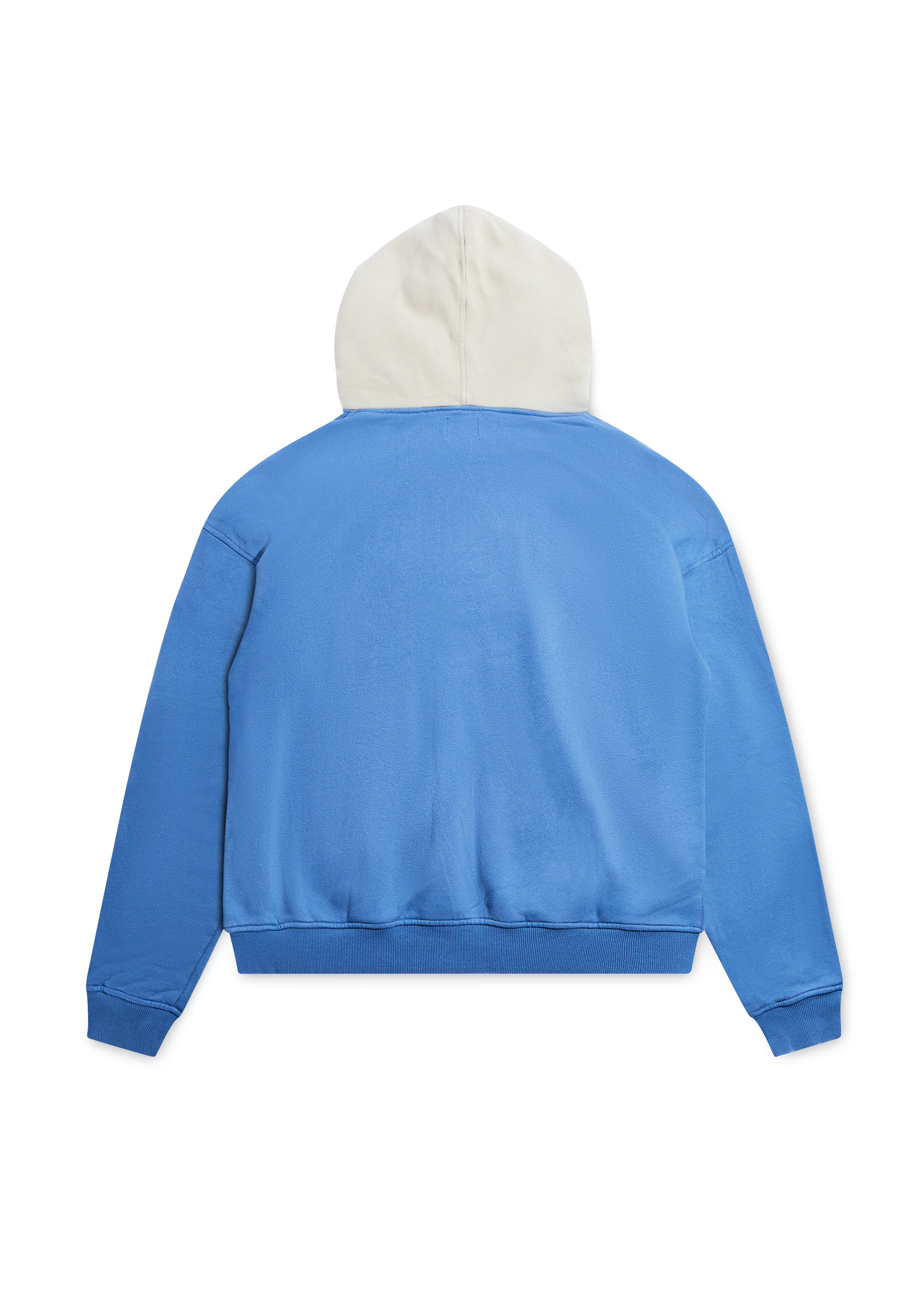Script Two Tone Hoodie - Washed Blue