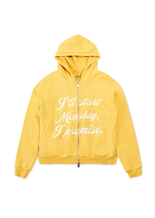 Promise Full Zip Hoodie - Yellow