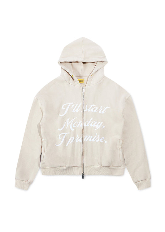 Promise Full Zip Hoodie - Tan