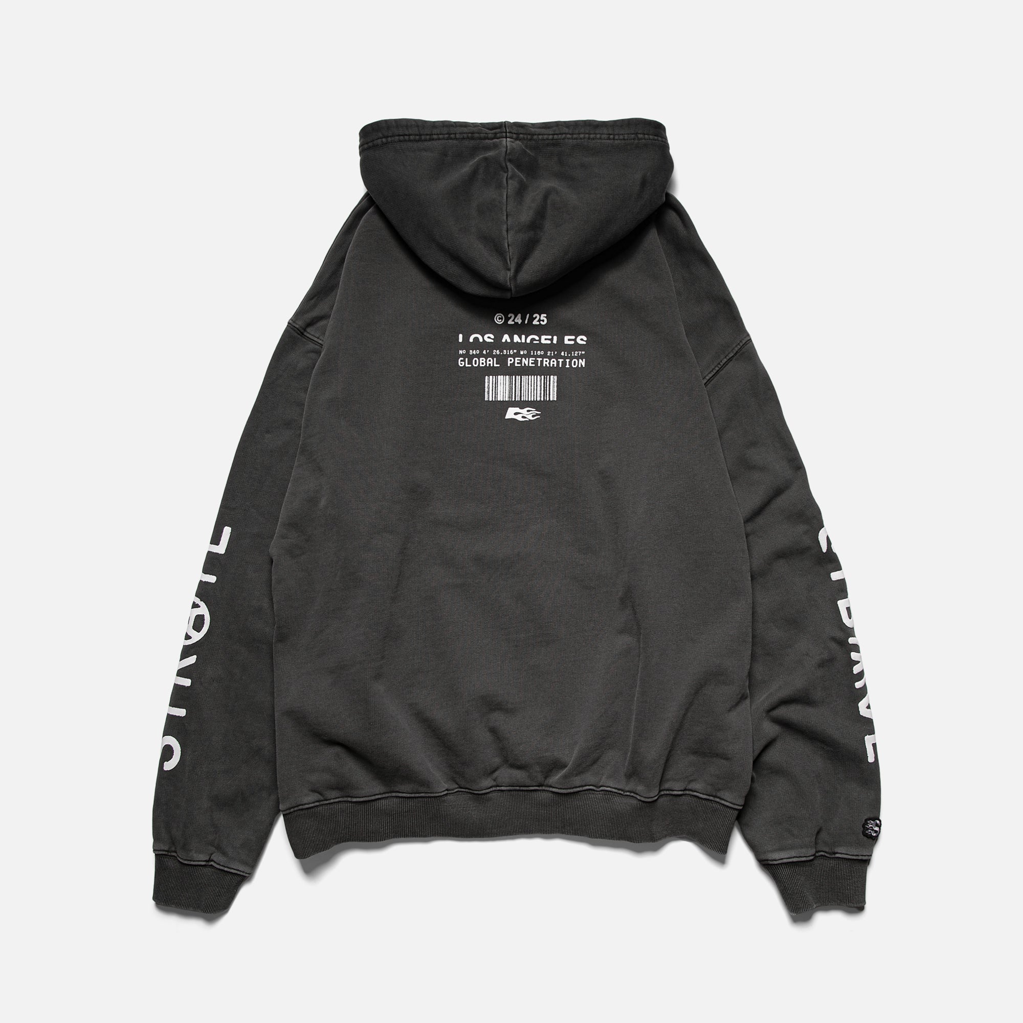 NU-METAL HOODIE - WASHED BLACK