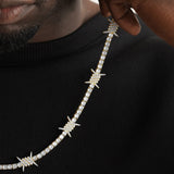 Diamond Barbwire Tennis Chain