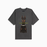 doberman tee / vintage black
