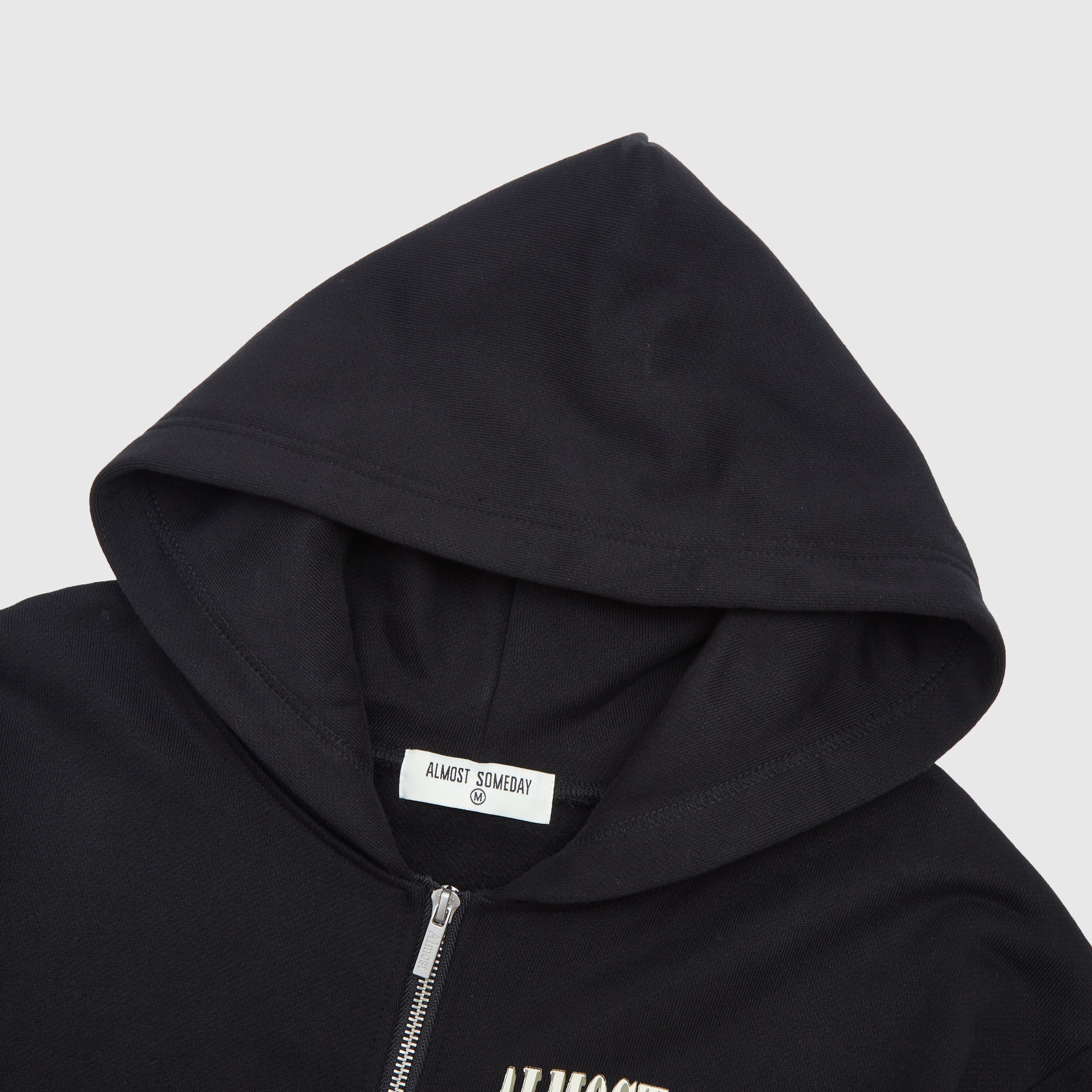 Heaven Sent Zip-Up Hoodie (Black)