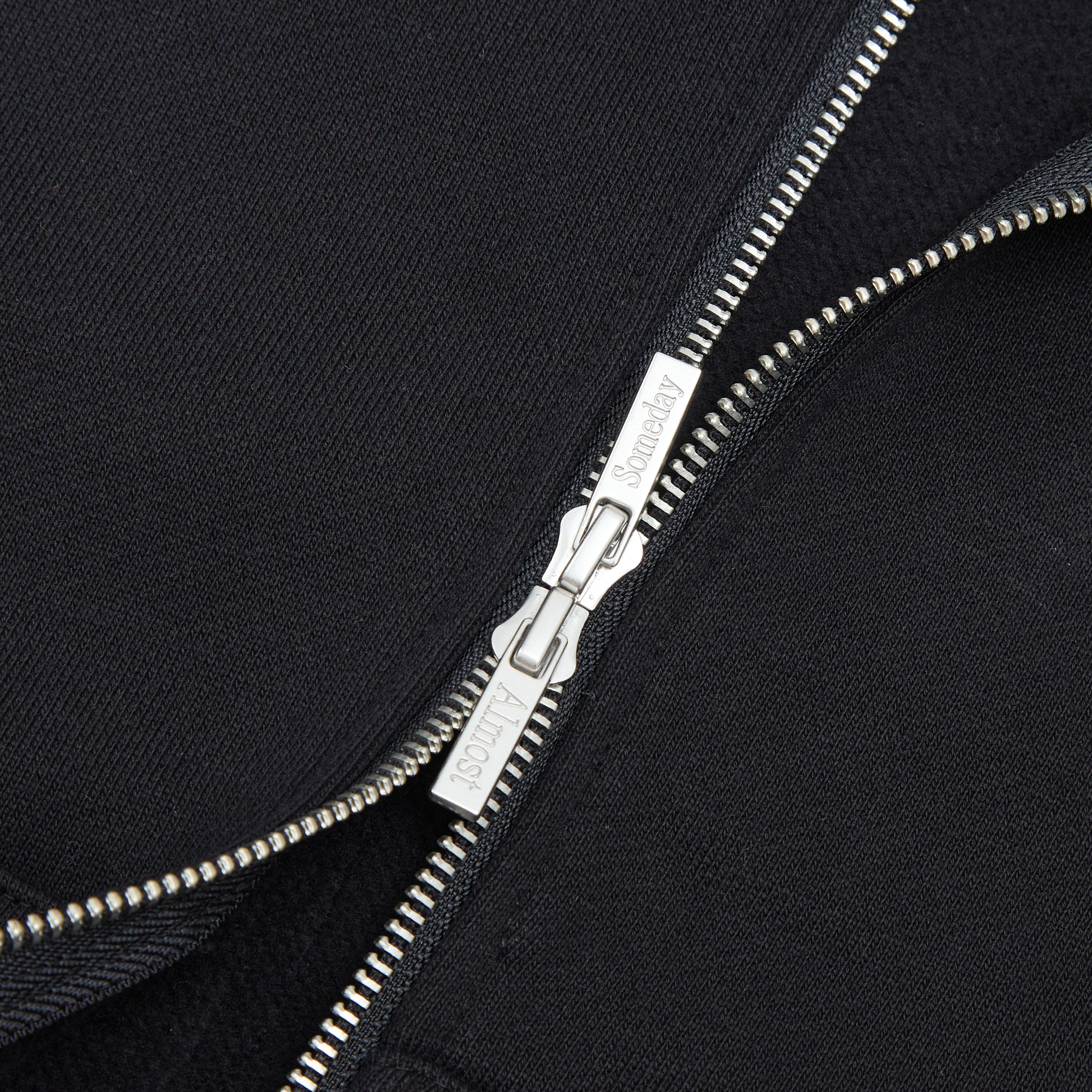 Heaven Sent Zip-Up Hoodie (Black)