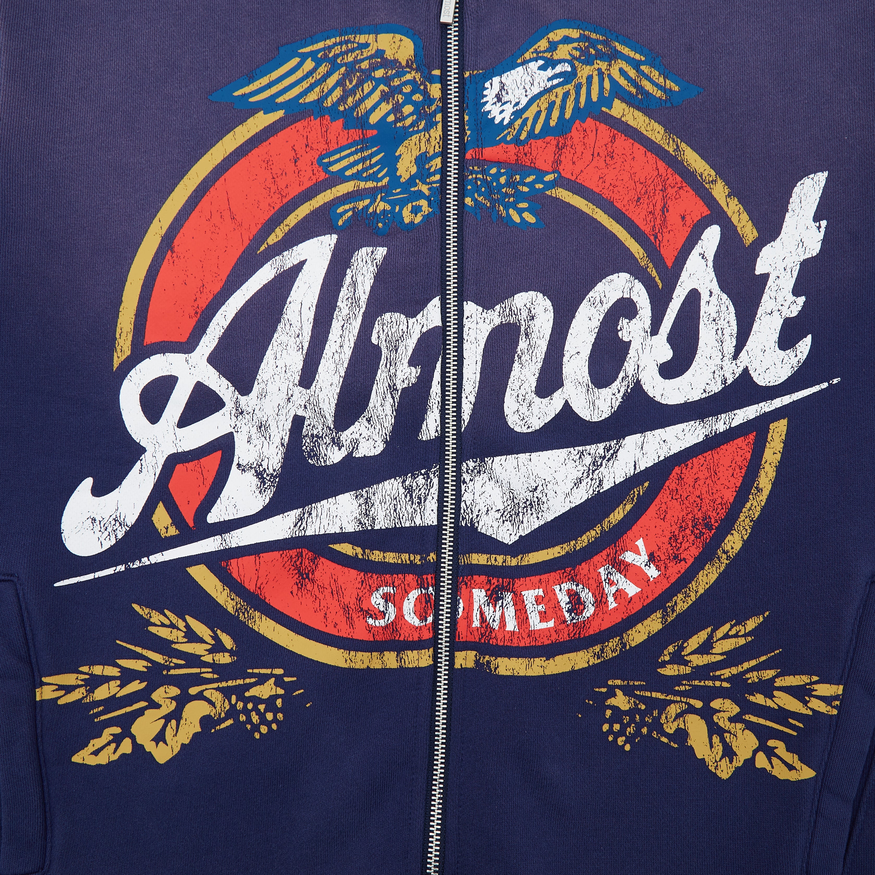 High Life ZipUp Hoodie (Sun Fade Navy)