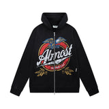 High Life ZipUp Hoodie (Sun Fade Black)