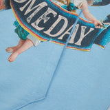 Banner Zip-Up Hoodie - Sun Fade Wash (Blue)