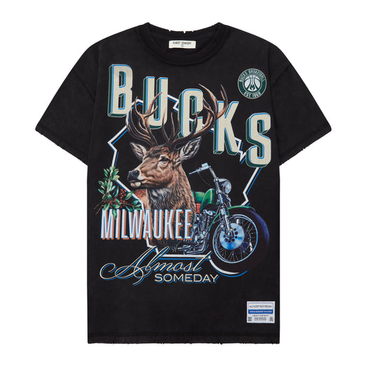 Milwaukee Bucks Tee (Vintage Black)