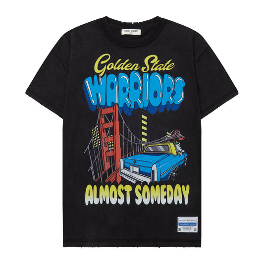 Golden State Warriors Tee (Vintage Black)
