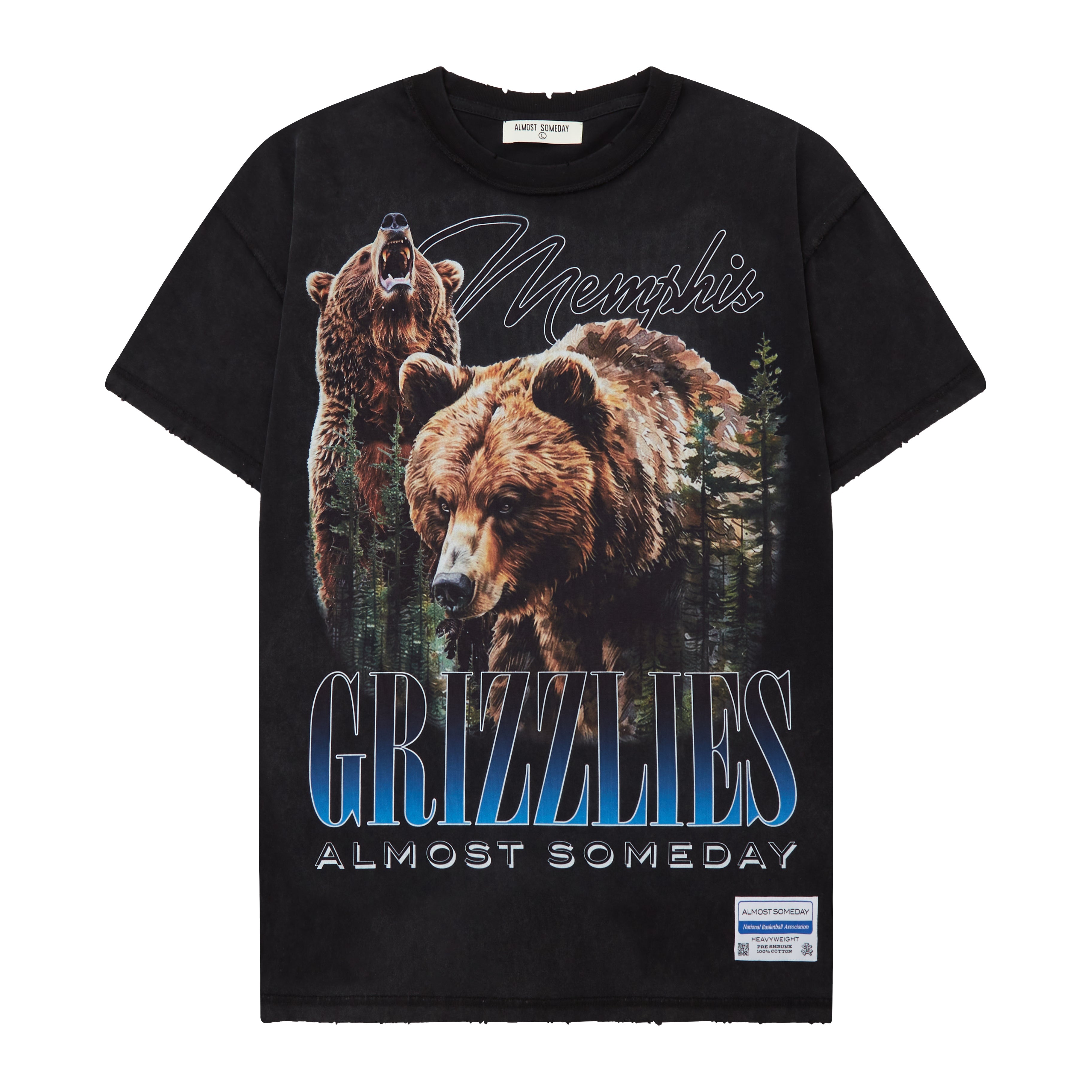 Memphis Grizzlies Tee (Vintage Black)