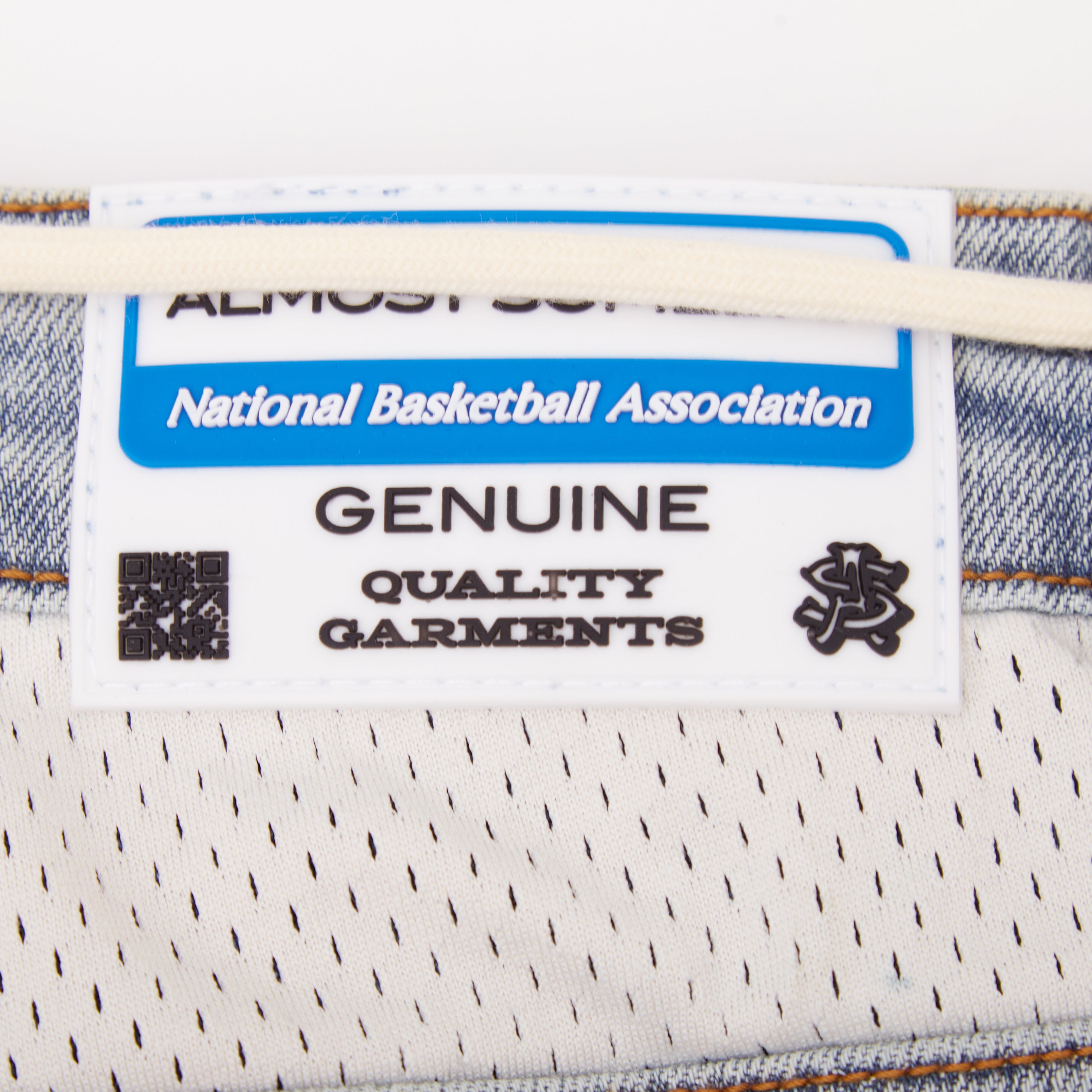 NBA Conference Jorts (Washed Blue)