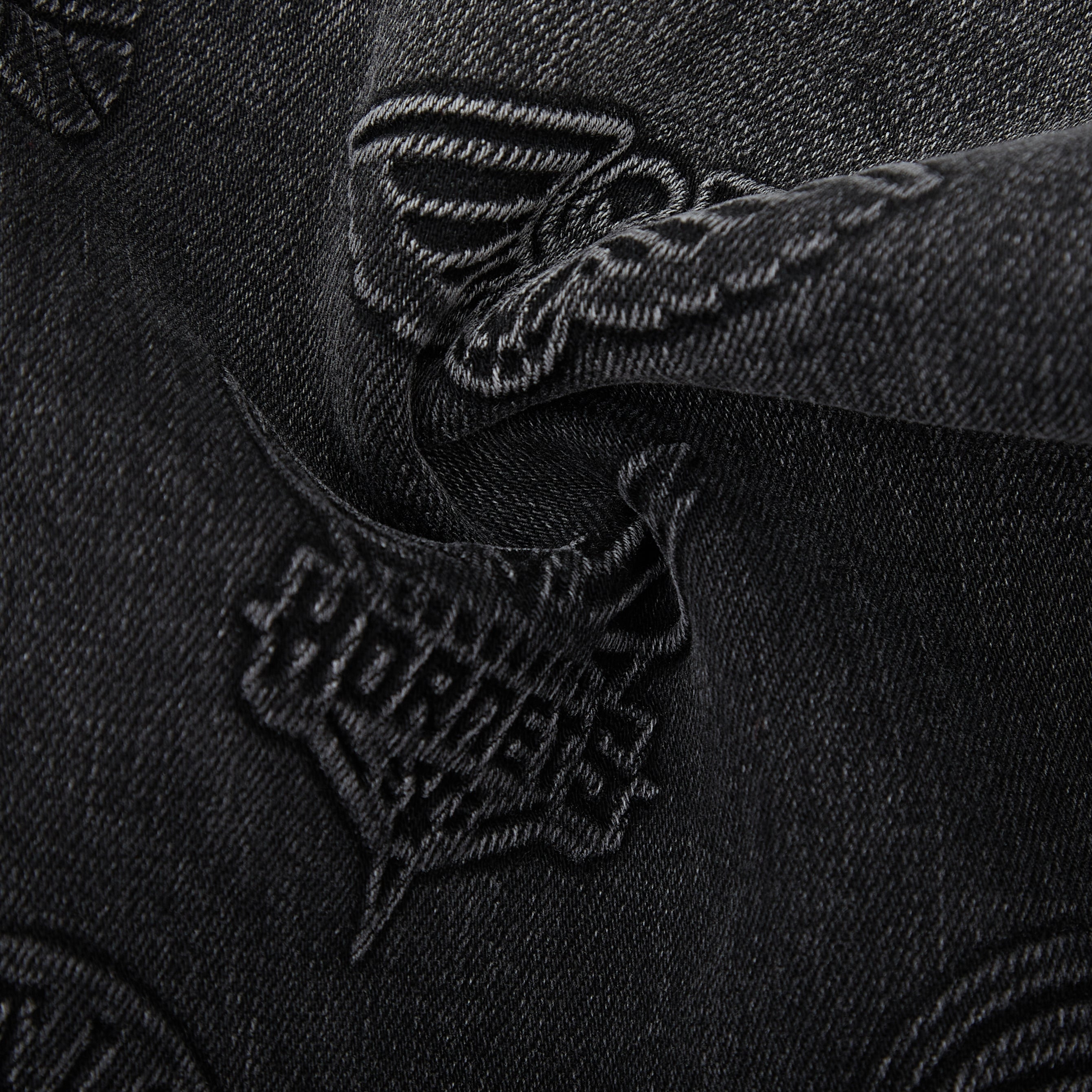 NBA Conference Jorts (Washed Black)