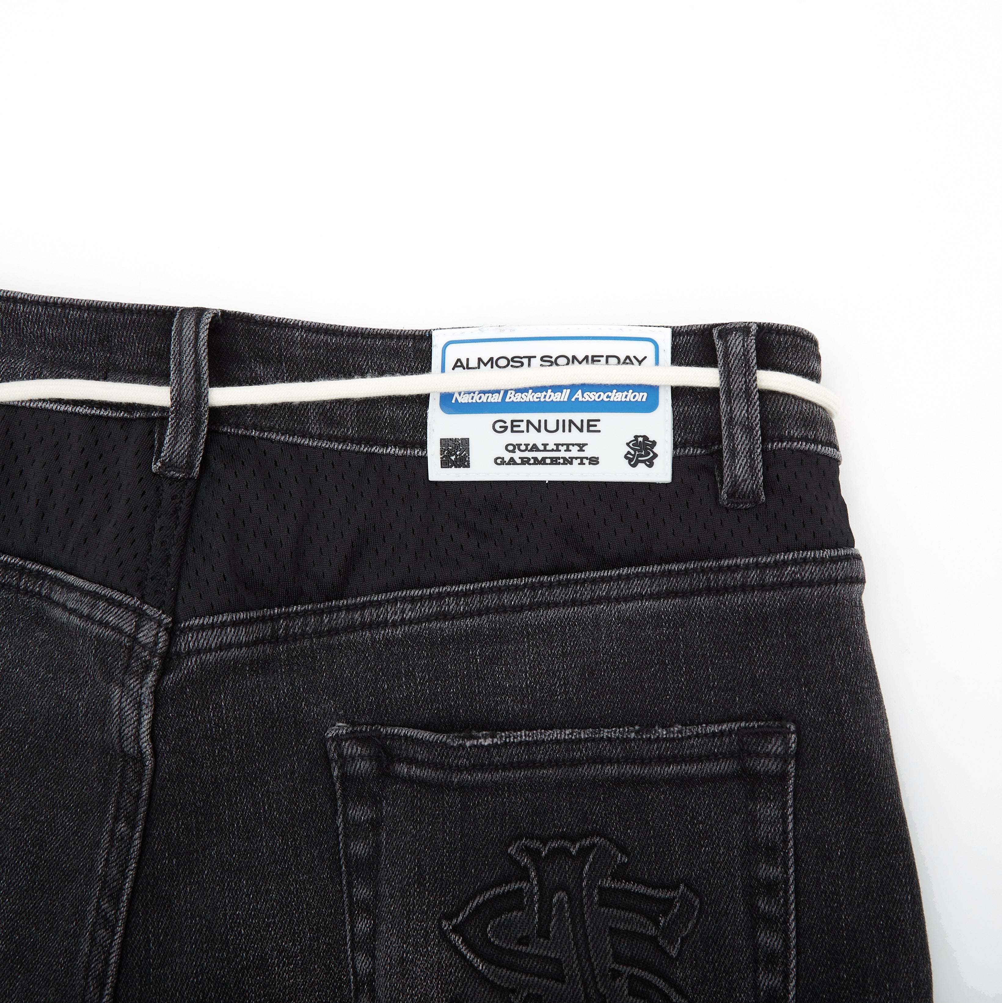 NBA Conference Jorts (Washed Black)