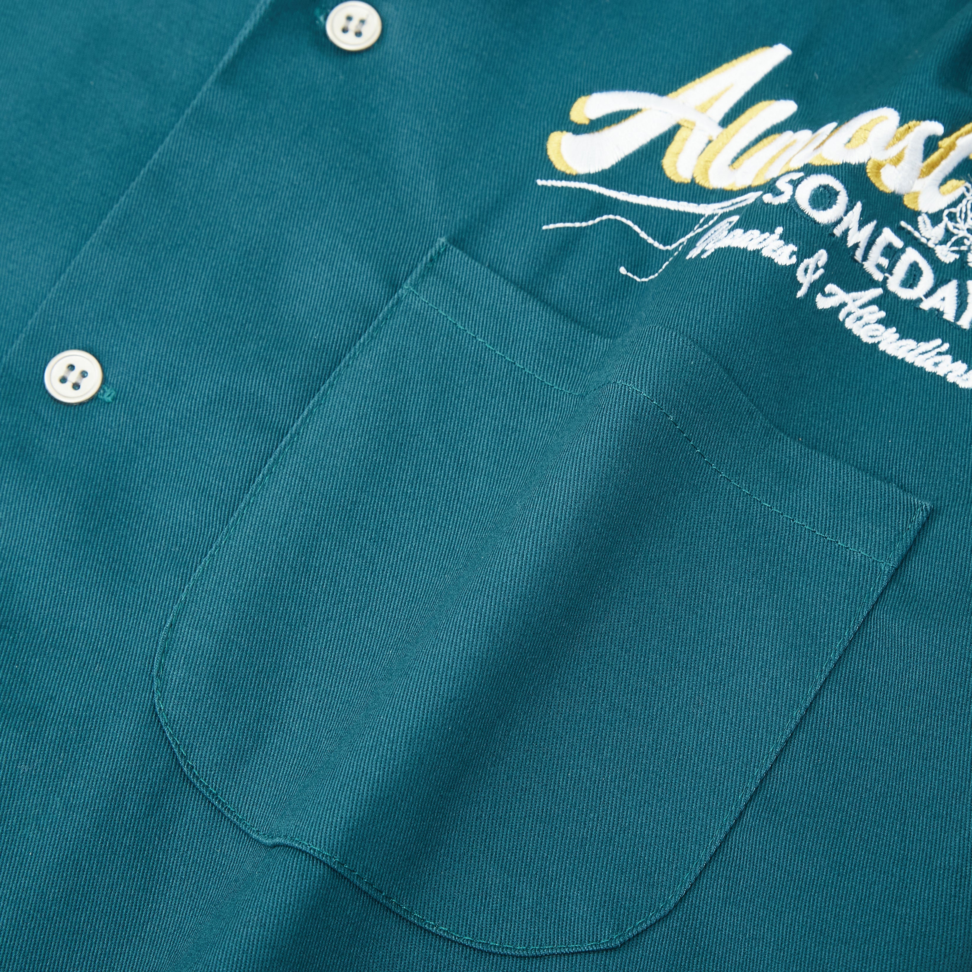 Storefront Camp Collar Shirt (Forest Green)