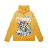 Midnight ZipUp Hoodie (Sun Fade Yellow)