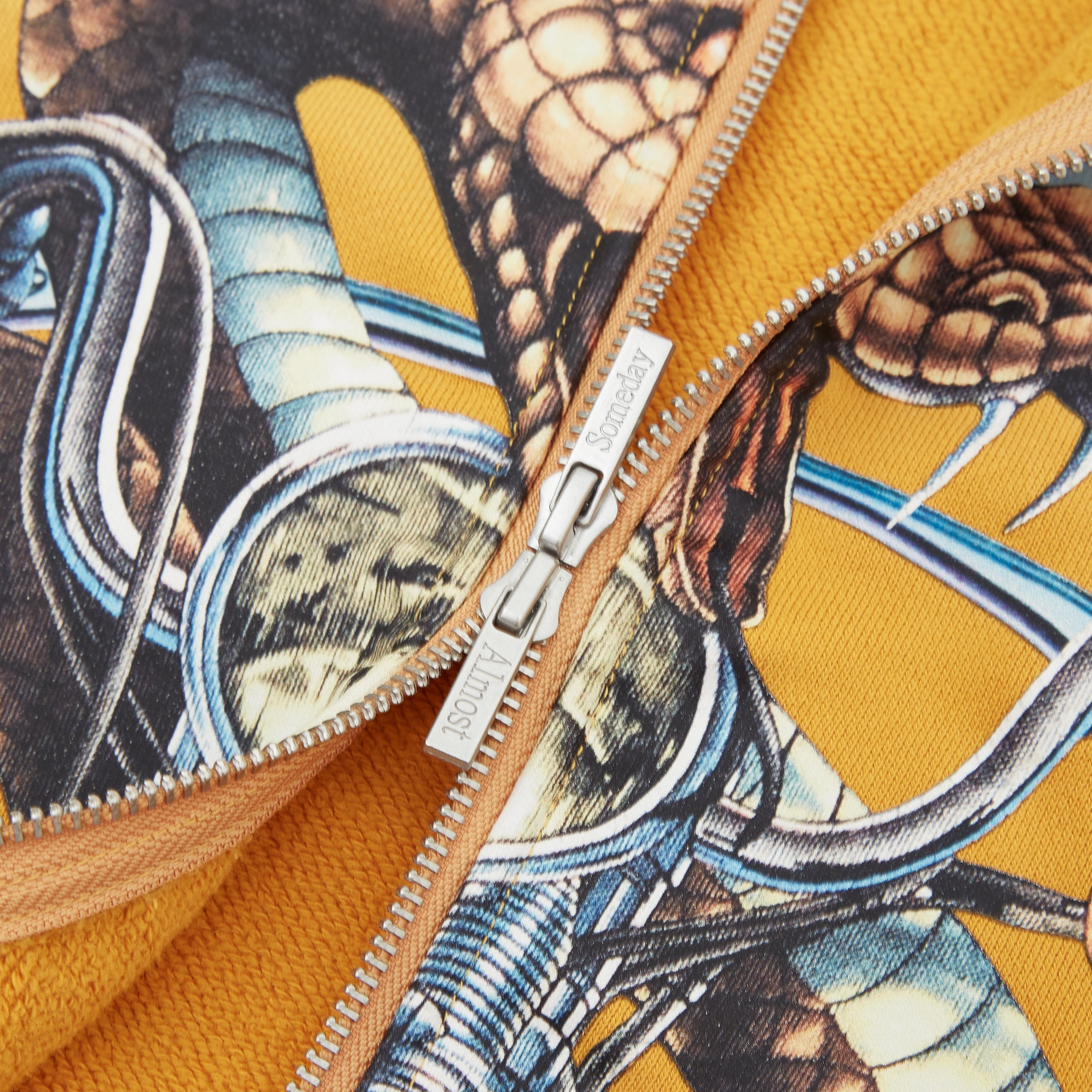 Midnight ZipUp Hoodie (Sun Fade Yellow)