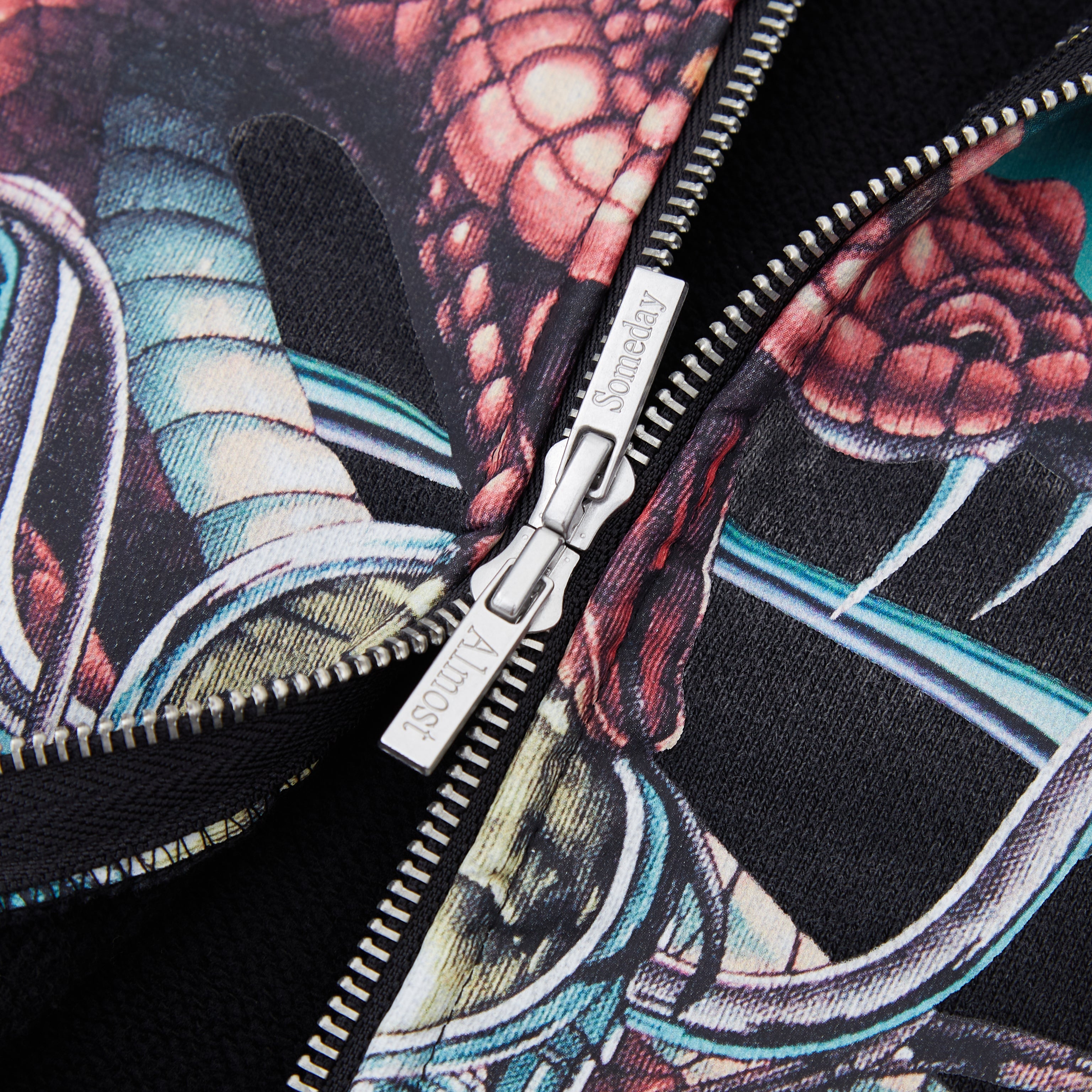 Midnight ZipUp Hoodie (Sun Fade Black)