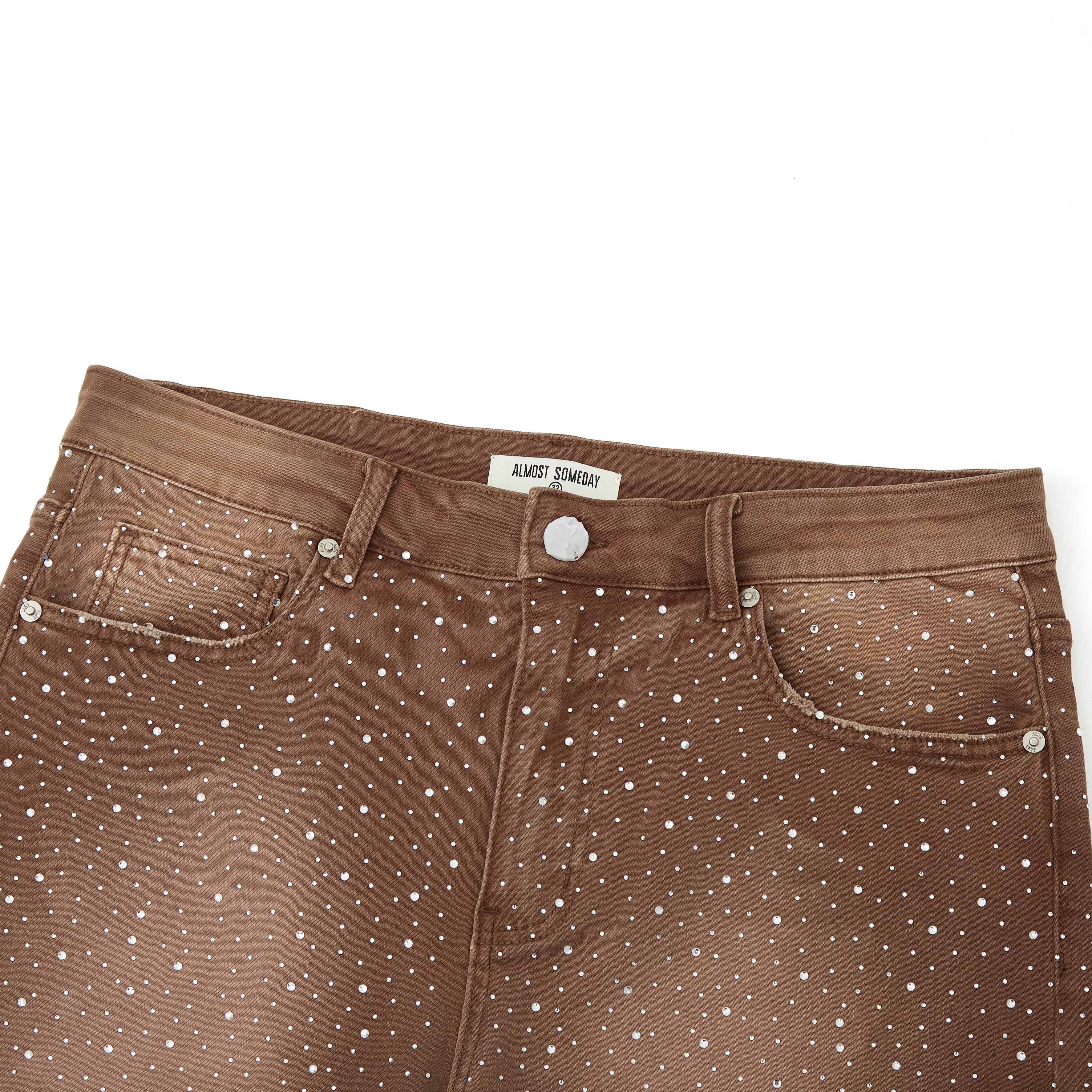 Cosmo Denim Jorts - Light Brown