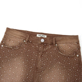 Cosmo Denim Jorts - Light Brown